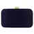 Navy Blue Adorn Embroidered & Embelished Faux Silk Fabric Clutch