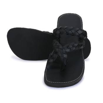 Men'S Indian Gladiator Synthetic Leather Black Sandals 3