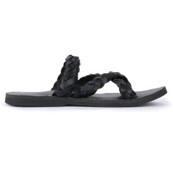 Men'S Indian Gladiator Synthetic Leather Black Sandals 5