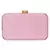 Pink Adorn Sequines Embelished Faux Silk Fabric Clutch