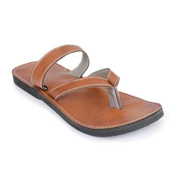 Men'S Brown Synthetic Leather Sandals, Indian Ancient Summer Shoes,  Gift For Him 2