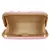 Pink Adorn Sequines Embelished Faux Silk Fabric Clutch