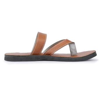 Men'S Brown Synthetic Leather Sandals, Indian Ancient Summer Shoes,  Gift For Him 5