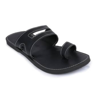 Men'S Black Synthetic Leather Sandals For Men, Indian Shoes 2