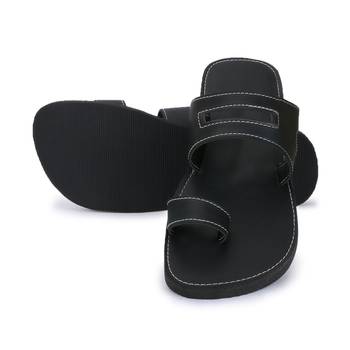 Men'S Black Synthetic Leather Sandals For Men, Indian Shoes 3