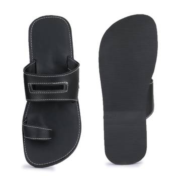 Men'S Black Synthetic Leather Sandals For Men, Indian Shoes 4