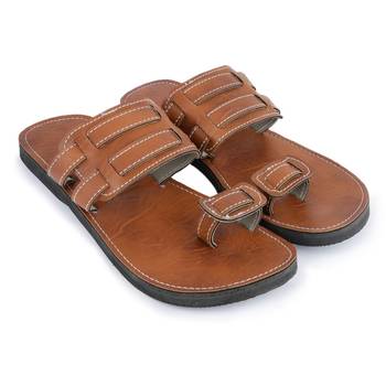 Handmade Synthetic Leather Sandals, Spartan Men'S Flip Flops, Summer Beach Shoes 1