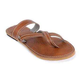 Indian Sandals, Women Sandals, Flat Sandals, Straps Sandals, Synthetic Leather Sandals, Cross Sandals 2