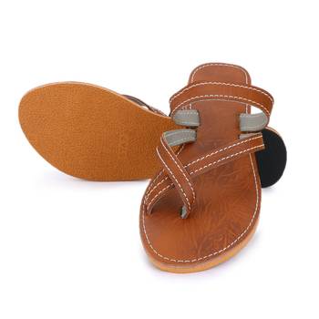 Indian Sandals, Women Sandals, Flat Sandals, Straps Sandals, Synthetic Leather Sandals, Cross Sandals 3