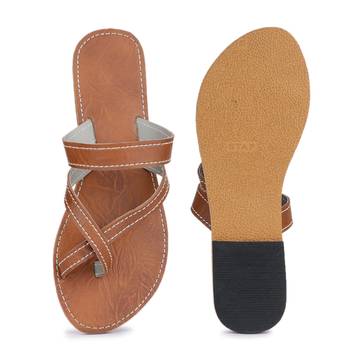 Indian Sandals, Women Sandals, Flat Sandals, Straps Sandals, Synthetic Leather Sandals, Cross Sandals 4
