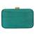 Green and Multicolour Adorn Embelished Faux Silk Fabric Clutch