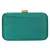 Green and Multicolour Adorn Embelished Faux Silk Fabric Clutch