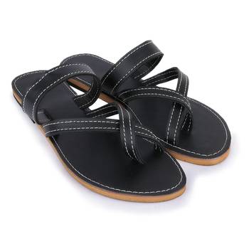 Slide Sandals Women Boho, Black Sandals Bohemian Make Cute Summer Shoes Gift For Her. Ancient Indian Sandals 1
