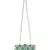 Green and Multicolour Adorn Embelished Faux Silk Fabric Clutch