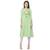Pista Green Rayon Multi Embroidered Ethnic Wear Tunic For Women's