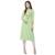 Pista Green Rayon Multi Embroidered Ethnic Wear Tunic For Women's