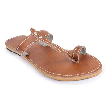 Brown Synthetic Leather Sandals, Brown Sandals, Summer Shoes, Flip Flops 2