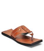 Indian Synthetic Leather Sandals For Men, Summer Flats Shoes