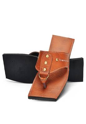Indian Synthetic Leather Sandals For Men, Summer Flats Shoes 2