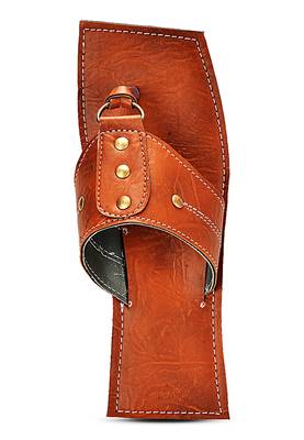 Indian Synthetic Leather Sandals For Men, Summer Flats Shoes 3