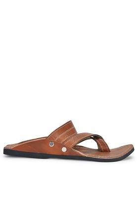 Ancient Indian Brown Synthetic Leather Sandals For Men, Handmade Summer Shoes, Gift For Him 3