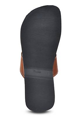Brown Indian Handmade Synthetic Leather Sandals For Men, Summer Beach Flip Flops 4