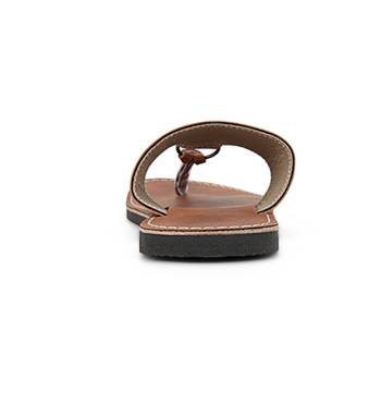 Brown Synthetic Leather Flip Flops Foe Men, Handmade Sandals 5