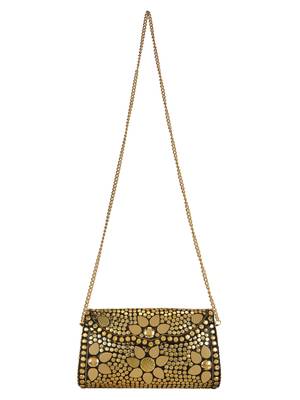 Gold Jewel Mosaic Metal Clutch 4