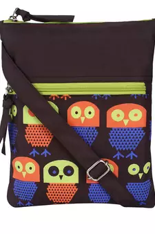 Feral Brown and Multicolour Synthetic Sling Bag
