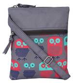 Feral Grey and Multicolour Synthetic Sling Bag