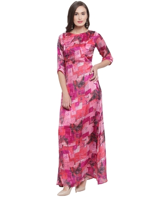 fuschia purple dress