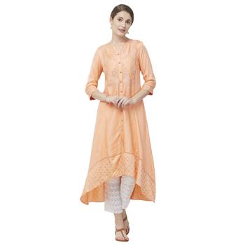 White Linolio Schiffli Ethnic Wear Slim Pant For Women's 5