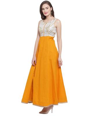 Mustard Kalidar Maxi Dress 2