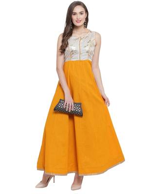 Mustard Kalidar Maxi Dress 3