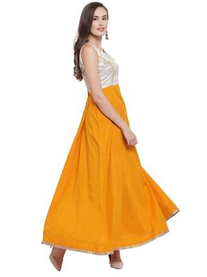 Mustard Kalidar Maxi Dress 5