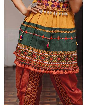 Banjaran yoke and flair in harmony with shell lace kedia set 3