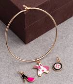 Teens Interchangeable Girly Charms Bracelet