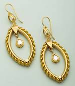 Pacchi Inspired Yellow Stone Studded Danglers