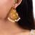 Goddess Lakshmi Motif Earrings