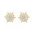 Glimmering Zircon Adorned Stud Earrings