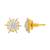 Glimmering Zircon Adorned Stud Earrings