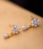 Sparkling Stud Drop Earrings