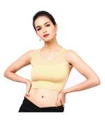 Golden Shimmer Non-Padded Designer Ready Made Saree Blouse