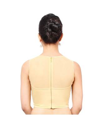 Golden Shimmer Non-Padded Designer Ready Made Saree Blouse 4