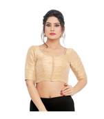 Golden Mulberry  Padded Designer Ready Made Saree Blouse