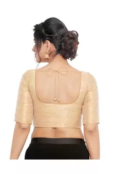 Golden Mulberry  Padded Designer Ready Made Saree Blouse