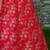 Enchanting Red Dori, Zari, and Sequins Embroidered Thai Silk fabric indian designer lehenga dress