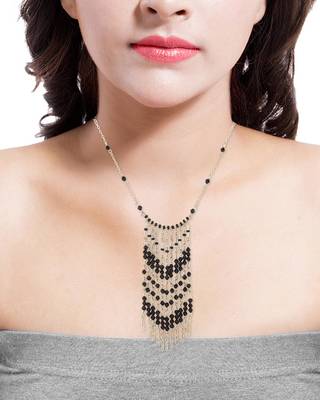 Beads Dangled With Chain Designer Necklace For Women 4