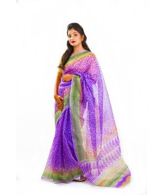 Lilies and Lavendar Wrap in 1 Minute Saree 1