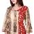 Brown embroidered cotton  ethnic-kurtis